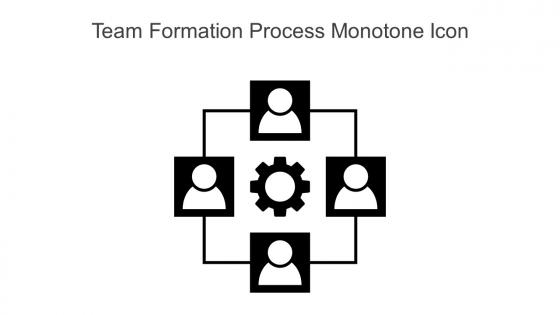 Team Formation Process Monotone Icon In Powerpoint Pptx Png And Editable Eps Format