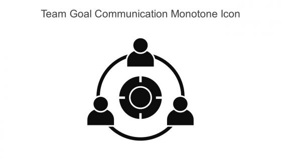 Team Goal Communication Monotone Icon In Powerpoint Pptx Png And Editable Eps Format