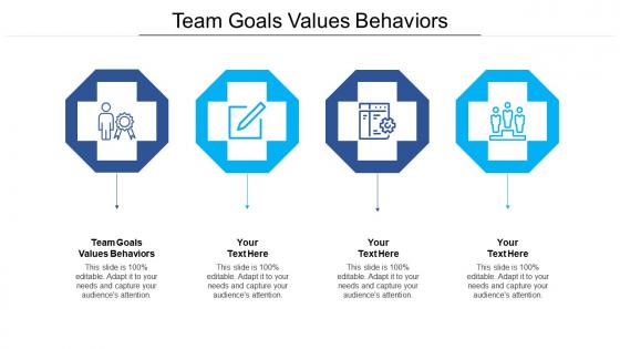 Team goals values behaviors ppt powerpoint presentation styles objects cpb