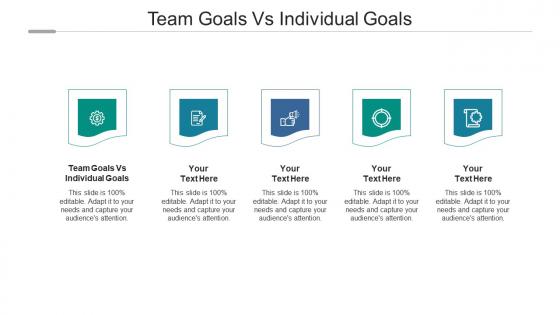 Team goals vs individual goals ppt powerpoint presentation model grid cpb
