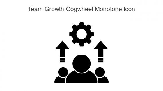 Team Growth Cogwheel Monotone Icon In Powerpoint Pptx Png And Editable Eps Format
