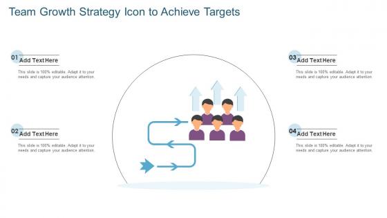 Team Growth Strategy Icon To Achieve Targets