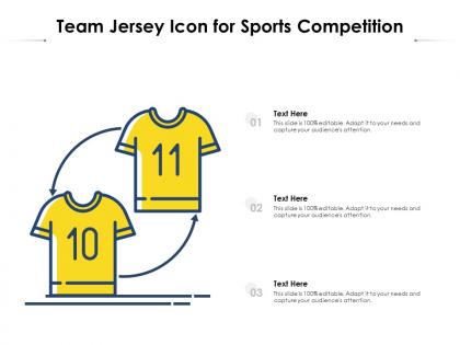 Team jersey icon for sports competition