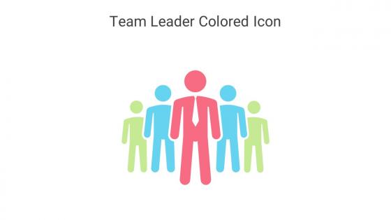 Team Leader Colored Icon In Powerpoint Pptx Png And Editable Eps Format