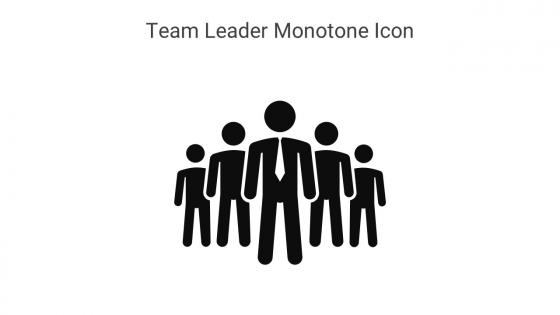 Team Leader Monotone Icon In Powerpoint Pptx Png And Editable Eps Format
