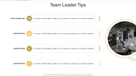 Team Leader Tips In Powerpoint And Google Slides Cpb