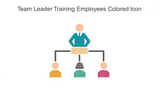 Team Leader Training Employees Colored Icon In Powerpoint Pptx Png And Editable Eps Format