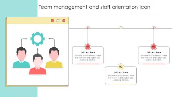 Team Management And Staff Orientation Icon