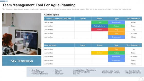 Team Management Tool For Agile Planning Agile Project Management Frameworks