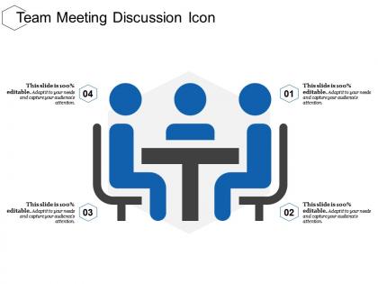 Team meeting discussion icon
