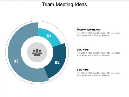 Team meeting ideas ppt powerpoint presentation layouts designs cpb