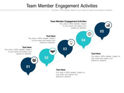 Team member engagement activities ppt powerpoint presentation portfolio aids cpb
