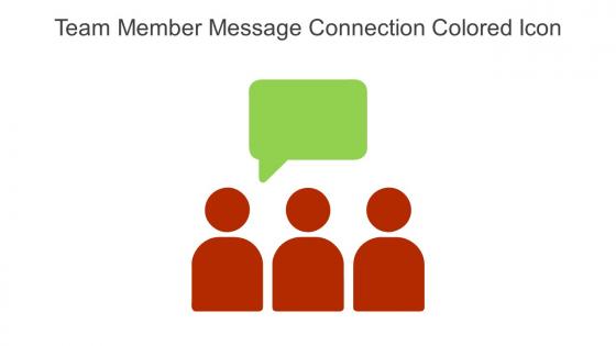 Team Member Message Connection Colored Icon In Powerpoint Pptx Png And Editable Eps Format