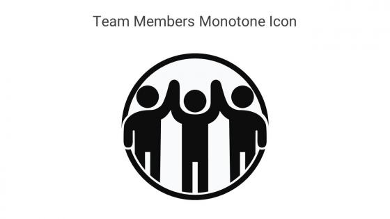 Team Members Monotone Icon In Powerpoint Pptx Png And Editable Eps Format