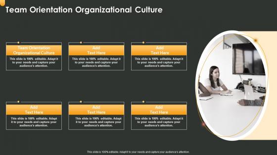 Team Orientation Organizational Culture In Powerpoint And Google Slides Cpb