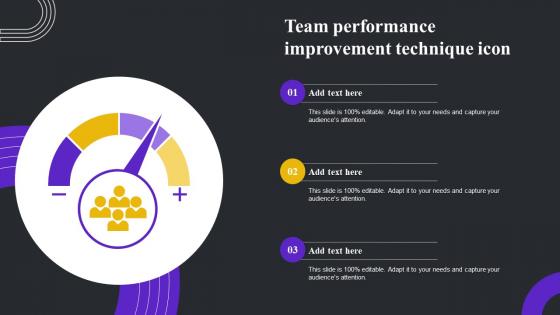 Team Performance Improvement Technique Icon