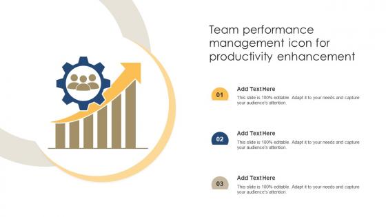Team Performance Management Icon For Productivity Enhancement