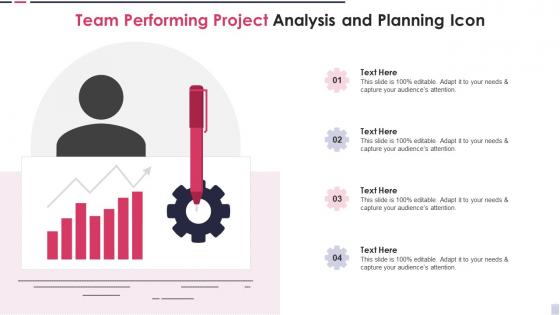 Team Performing Project Analysis And Planning Icon