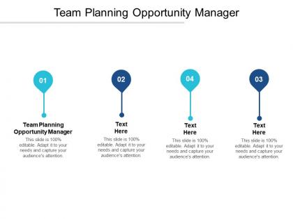 Team planning opportunity manager ppt powerpoint presentation infographics aids cpb