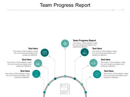 Team progress report ppt powerpoint presentation file inspiration cpb