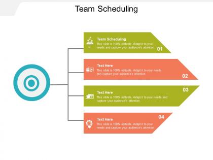 Team scheduling ppt powerpoint presentation slides visuals cpb