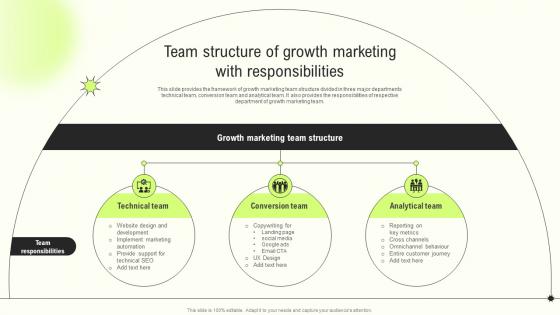 Team Structure Of Growth Innovative Growth Marketing Techniques For Modern Businesses MKT SS