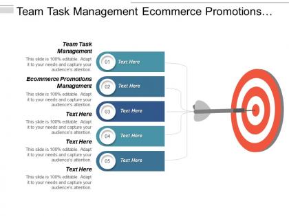 Team task management ecommerce promotions management list manager cpb