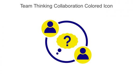 Team Thinking Collaboration Colored Icon In Powerpoint Pptx Png And Editable Eps Format
