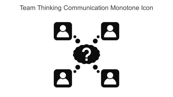 Team Thinking Communication Monotone Icon In Powerpoint Pptx Png And Editable Eps Format