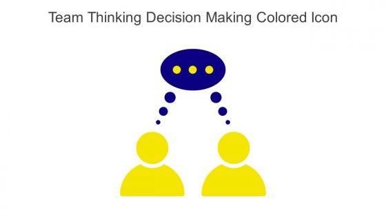 Team Thinking Decision Making Colored Icon In Powerpoint Pptx Png And Editable Eps Format
