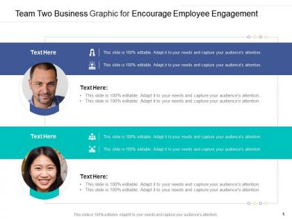 Team two business graphic for encourage employee engagement infographic template