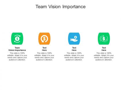 Team vision importance ppt powerpoint presentation slides ideas cpb