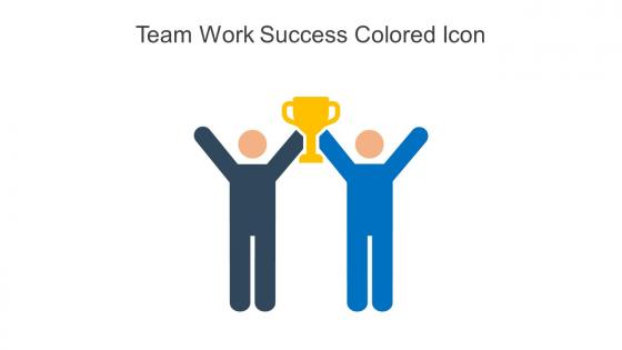 Team Work Success Colored Icon In Powerpoint Pptx Png And Editable Eps Format