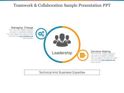 Teamwork and collaboration sample presentation ppt