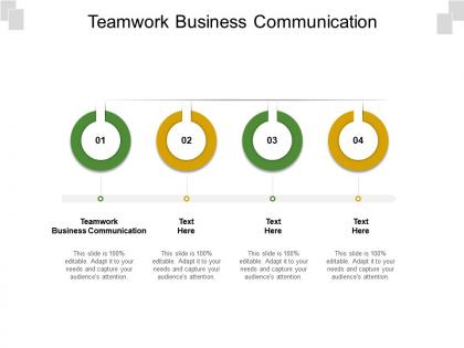 Teamwork business communication ppt powerpoint presentation infographics example cpb