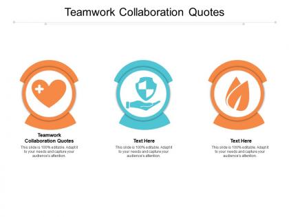 Teamwork collaboration quotes ppt powerpoint presentation portfolio backgrounds cpb