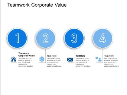 Teamwork corporate value ppt powerpoint presentation microsoft cpb