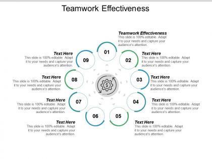 Teamwork effectiveness ppt powerpoint presentation summary sample cpb
