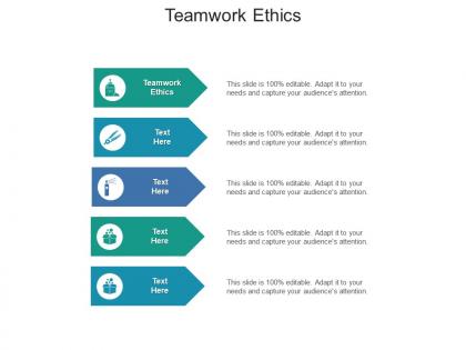 Teamwork ethics ppt powerpoint presentation inspiration design inspiration cpb