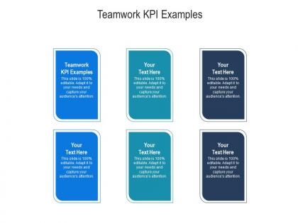 Teamwork kpi examples ppt powerpoint presentation summary topics cpb