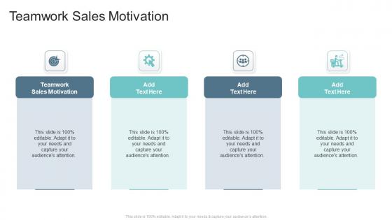 Teamwork Sales Motivation In Powerpoint And Google Slides Cpb