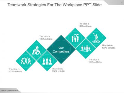 Teamwork strategies for the workplace ppt slide