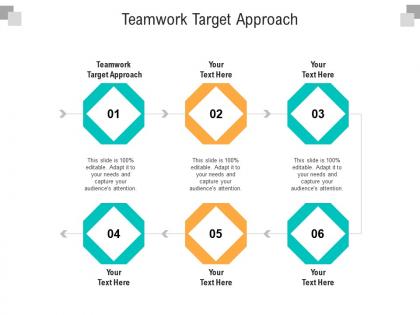 Teamwork target approach ppt powerpoint presentation show guidelines cpb