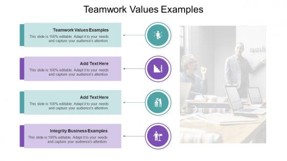 Teamwork Values Examples In Powerpoint And Google Slides Cpb