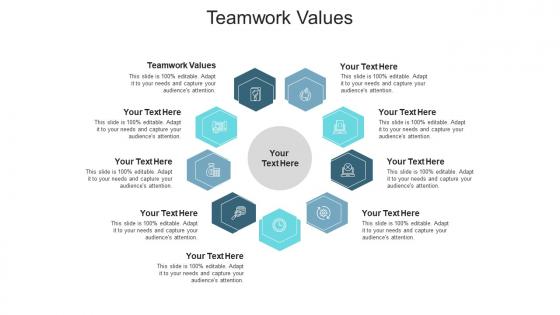 Teamwork values ppt powerpoint presentation gallery smartart cpb