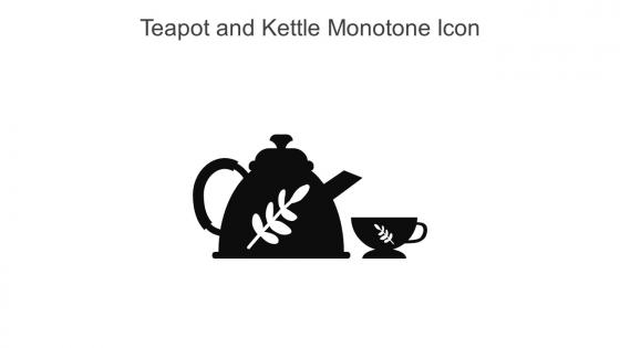 Teapot And Kettle Monotone Icon In Powerpoint Pptx Png And Editable Eps Format