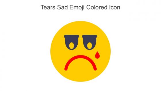 Tears Sad Emoji Colored Icon In Powerpoint Pptx Png And Editable Eps Format