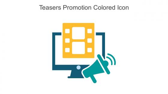 Teasers Promotion Colored Icon In Powerpoint Pptx Png And Editable Eps Format