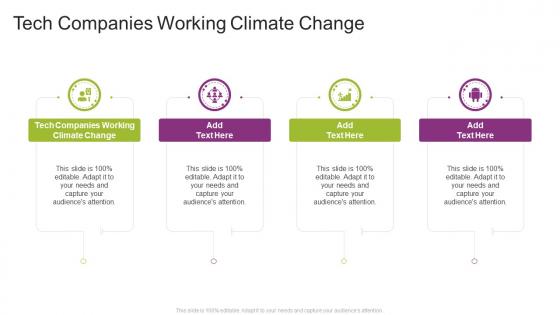Tech Companies Working Climate Change In Powerpoint And Google Slides Cpb
