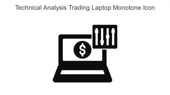 Technical Analysis Trading Laptop Monotone Icon In Powerpoint Pptx Png And Editable Eps Format
